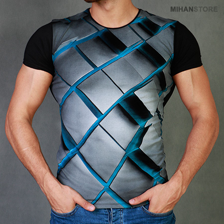 تی شرت سه بعدی مردانه